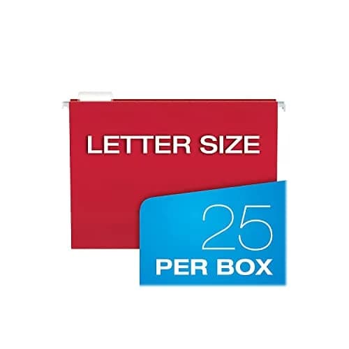 Pendaflex Hanging File Folders Letter Size Assorted Colors 25 Per Box | Recycled Paper for Office & Home thumbnail 5