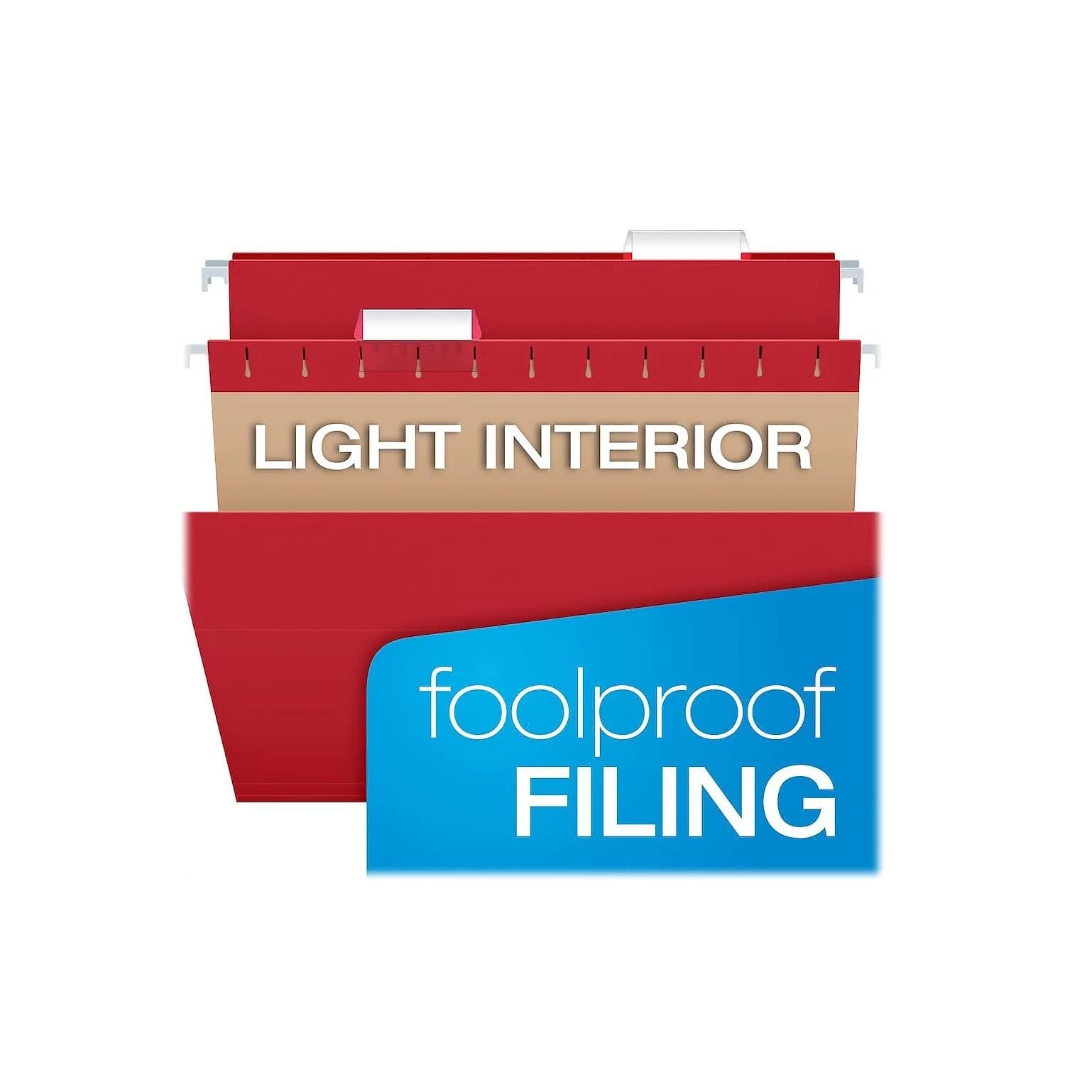 Pendaflex Hanging File Folders Letter Size Assorted Colors 25 Per Box | Recycled Paper for Office & Home - view 4