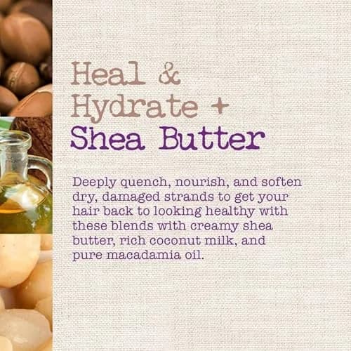 Maui Moisture Heal & Hydrate Shea Butter Hair Mask & Leave-In Conditioner 355ml (12 Ounce) | Vegan, Silicone & Sulfate-Free for Curls thumbnail 2