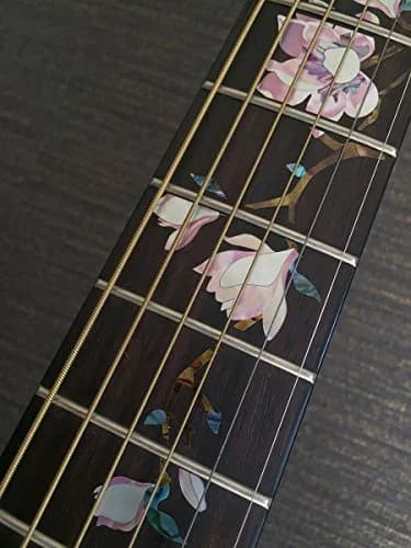 Inlaystickers Magnolia Flower Tree Of Life Guitar Position Mark Inlay Sticker | Floral, Water-Resistant, Single Use thumbnail 3