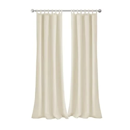Elrene Matine Weatherproof Indoor/Outdoor Curtain Panel 52" x 84" Ivory | UV 50+ Water-Resistant Polyester thumbnail 4