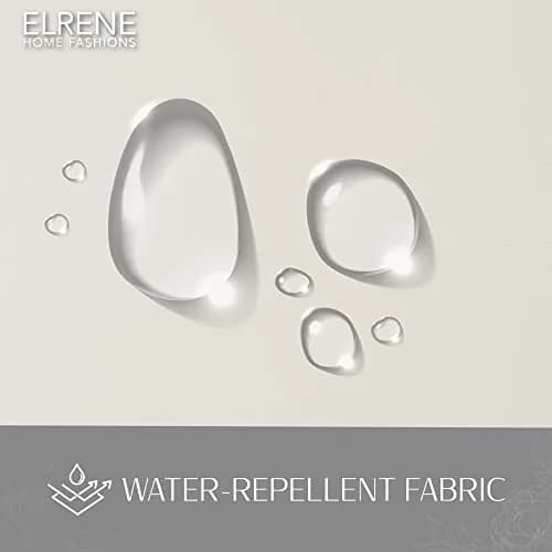 Elrene Matine Weatherproof Indoor/Outdoor Curtain Panel 52" x 84" Ivory | UV 50+ Water-Resistant Polyester thumbnail 5