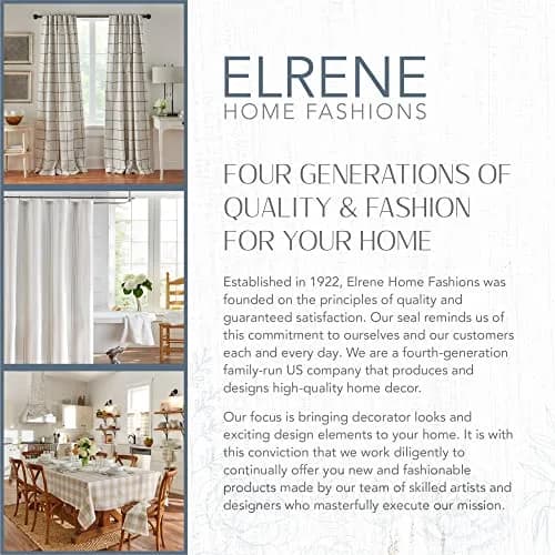 Elrene Matine Weatherproof Indoor/Outdoor Curtain Panel 52" x 84" Ivory | UV 50+ Water-Resistant Polyester thumbnail 9
