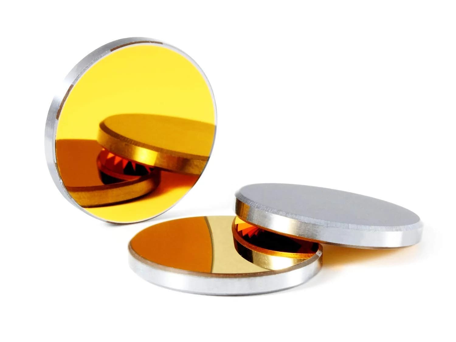 TEN-HIGH Si Reflective Lens for CO2 Laser Engraving & Cutting, Dia 25mm | High-Quality Silicon Mirror with HR Coating