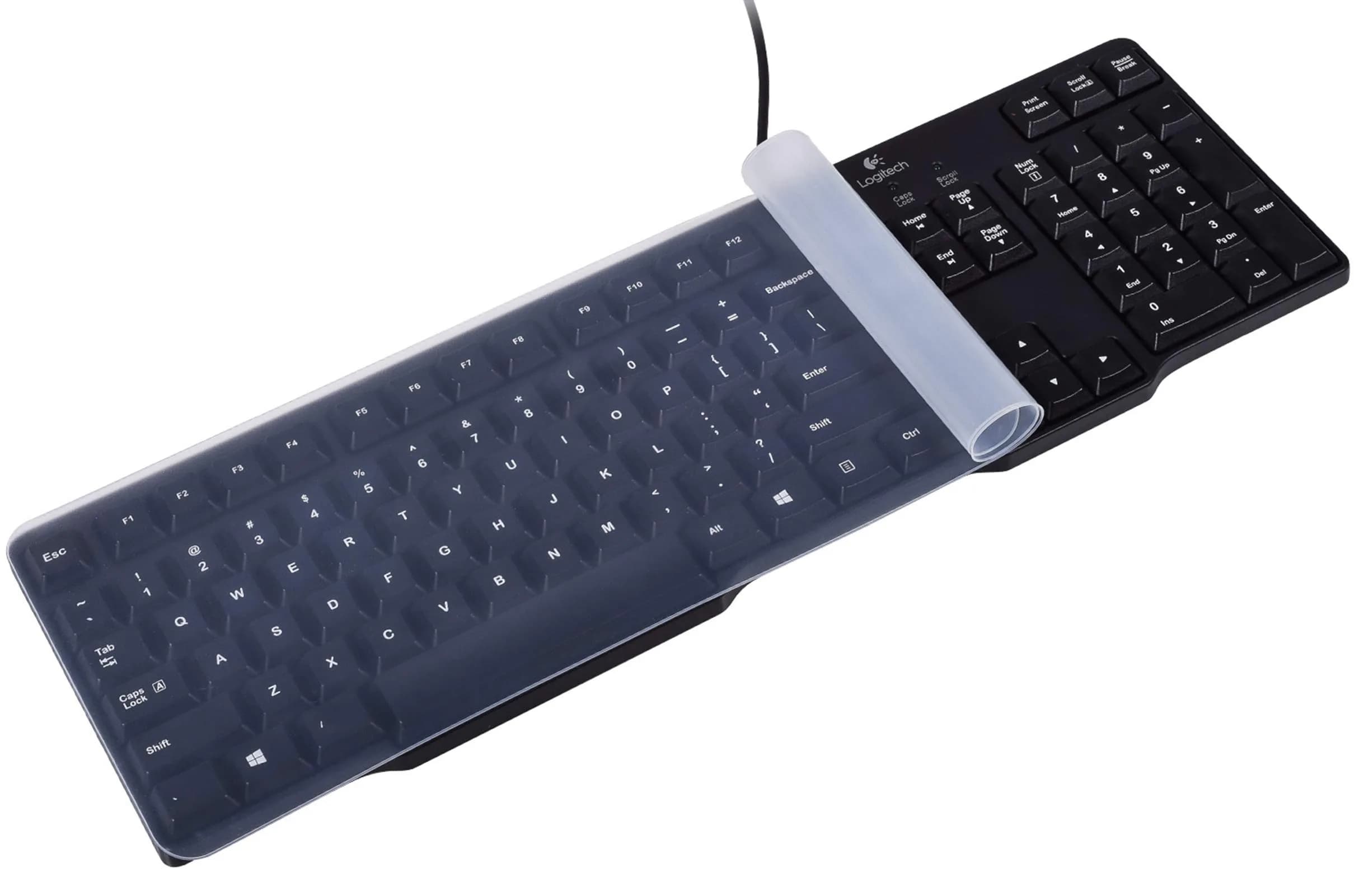 CaseBuy Universal Desktop Keyboard Protector Skin 44.5cm x 14cm | Protects Against Spills & Dust - main product image