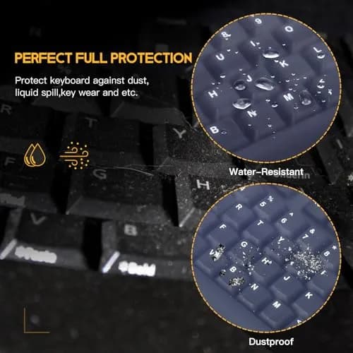 CaseBuy Universal Desktop Keyboard Protector Skin 44.5cm x 14cm | Protects Against Spills & Dust thumbnail 4