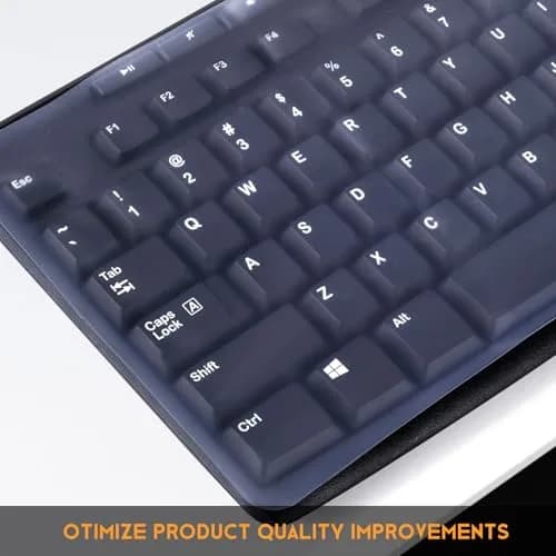 CaseBuy Universal Desktop Keyboard Protector Skin 44.5cm x 14cm | Protects Against Spills & Dust thumbnail 5