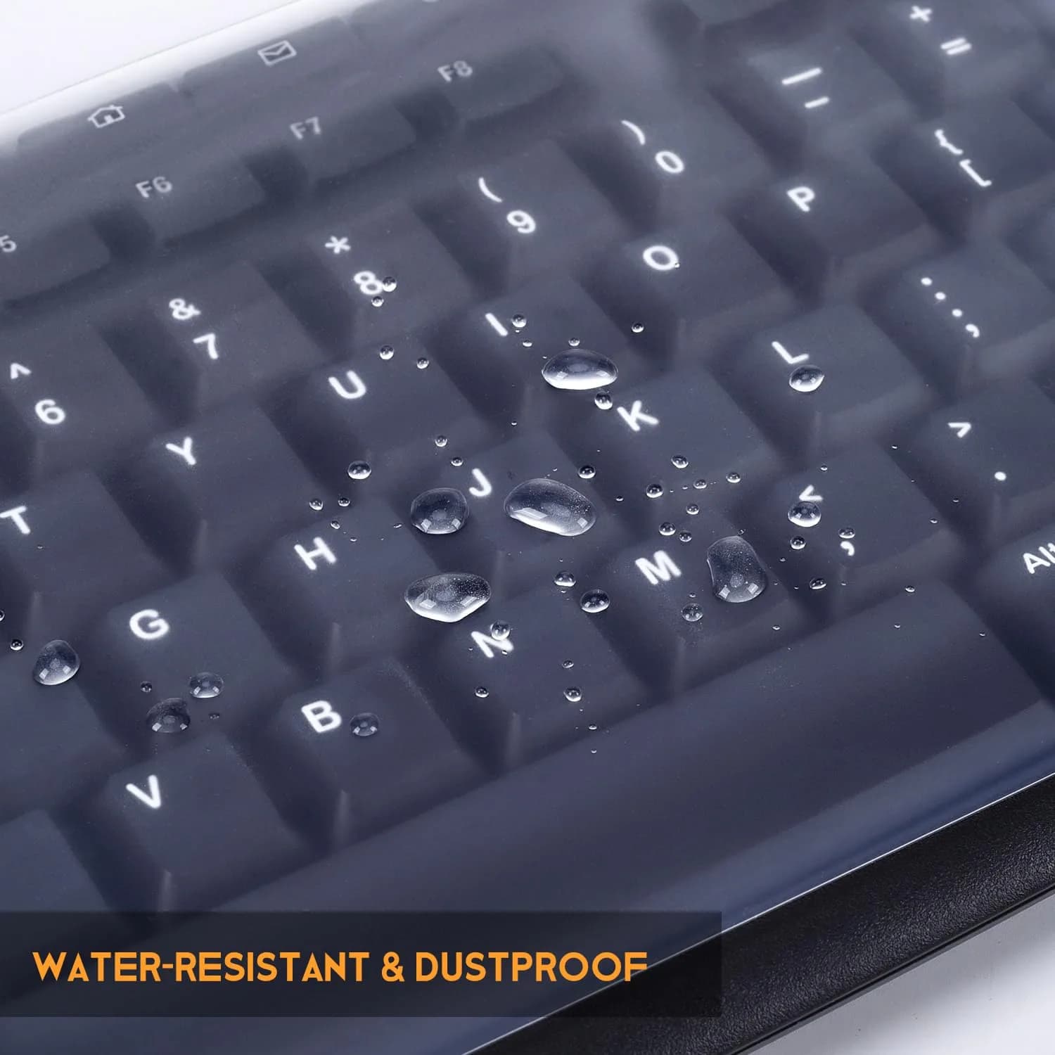 CaseBuy Universal Desktop Keyboard Protector Skin 44.5cm x 14cm | Protects Against Spills & Dust - view 6