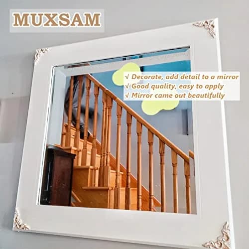 MUXSAM Wooden Carved Appliques Set of 4 | Vintage European Style Wall Decor (8-15cm) thumbnail 5