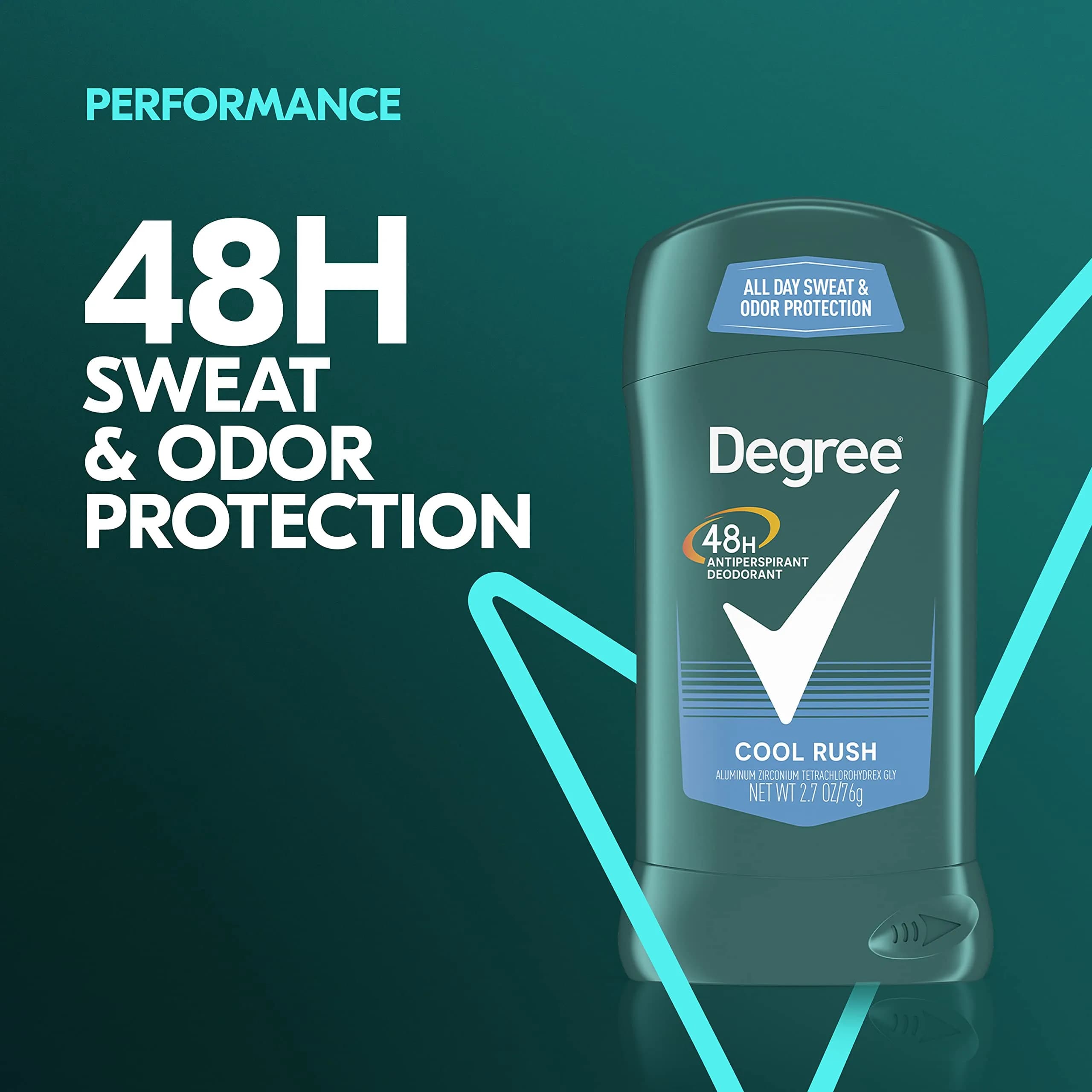 Degree Men Original Antiperspirant Deodorant Stick Cool Rush 5.4 oz (153 g) | 48-Hour Odor Protection - view 3