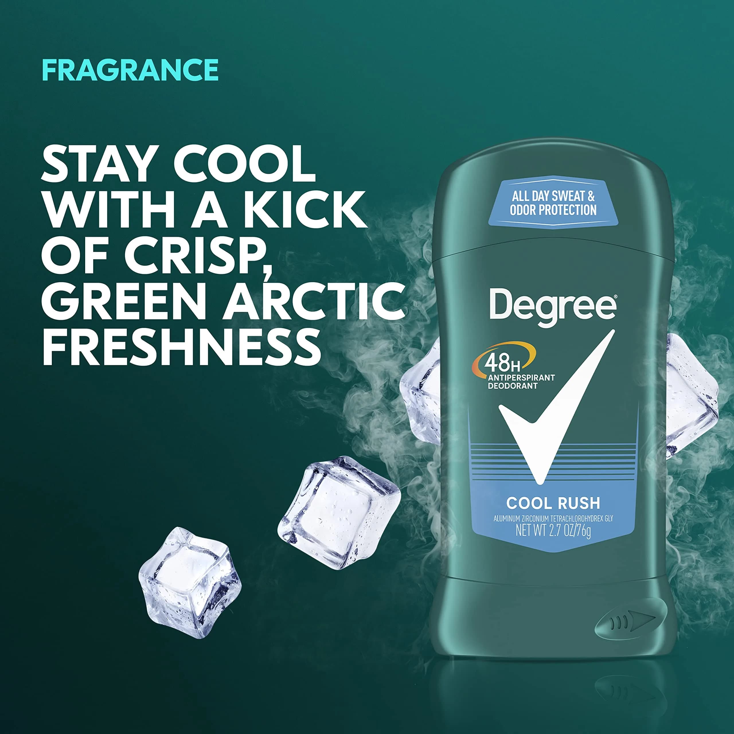 Degree Men Original Antiperspirant Deodorant Stick Cool Rush 5.4 oz (153 g) | 48-Hour Odor Protection - view 4