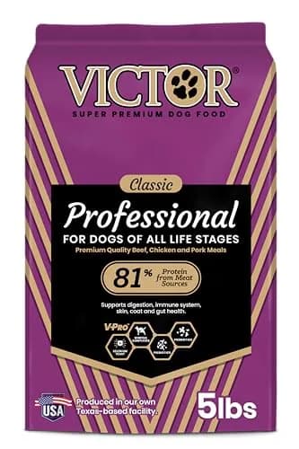 VICTOR Professional Dry Dog Food - Gluten-Free Active Dog Kibble, 5 lb | High Energy, Multi-Protein Nutrition thumbnail 1