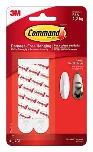 Command Mounting Refill Strips, Large, 6-Strip | Damage-Free Hanging for Walls thumbnail 1