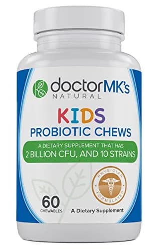 doctor MK's NATURAL Kids Probiotics Chewable Berry | Sugar Free, 60 Tablets, Tastes Like Candy thumbnail 1