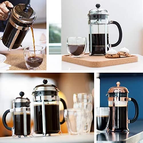 Bodum Chambord French Press Coffee Maker 1L (34oz) | Classic Design, Stainless Steel & Borosilicate Glass thumbnail 9