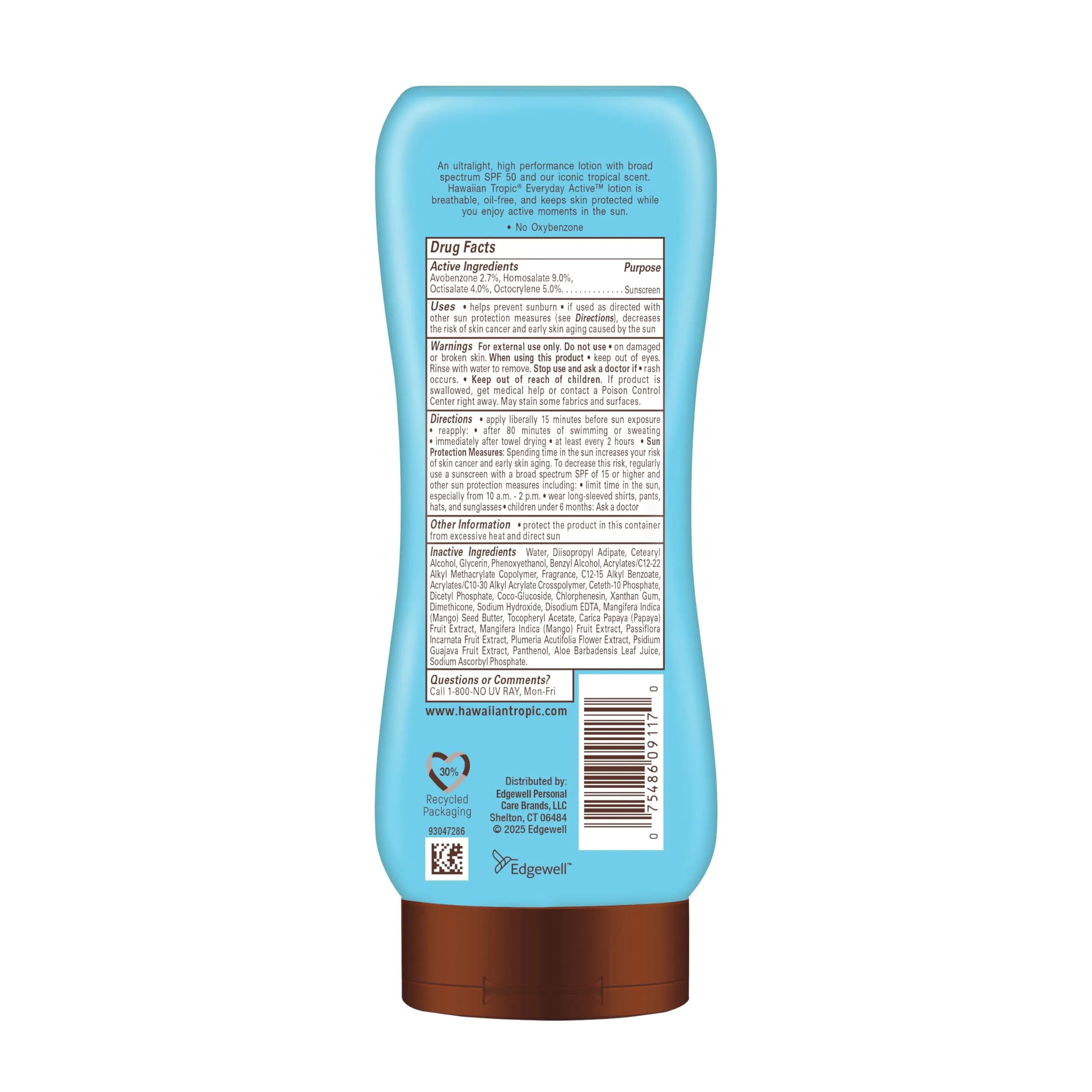 Hawaiian Tropic Everyday Active SPF 50 Sunscreen Lotion 236ml (8 Fl Oz) | Dermatologist Tested & Water Resistant - view 8
