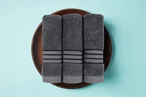 Utopia Towels 8 Piece Premium Towel Set, Grey | 2 Bath 2 Hand 4 Washcloths, 500 GSM, Super Soft & Absorbent thumbnail 7