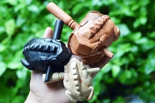 WADSUWAN SHOP Wooden Frog Guiro Set 3 Sizes (4", 3", 2.75") | Authentic World Percussion thumbnail 3
