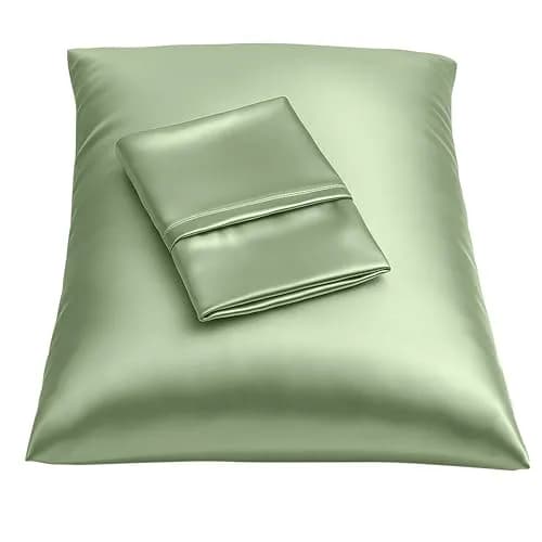 BLISSFORD Satin Pillowcase with Zipper, Like Silk, Queen Size 20 x 30 in | Cooling, Hair & Skin Friendly thumbnail 1