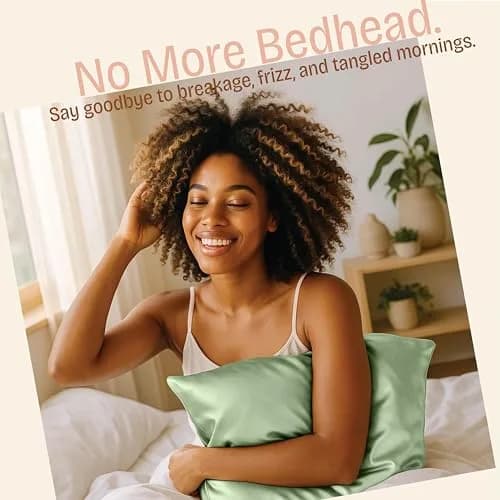 BLISSFORD Satin Pillowcase with Zipper, Like Silk, Queen Size 20 x 30 in | Cooling, Hair & Skin Friendly thumbnail 4