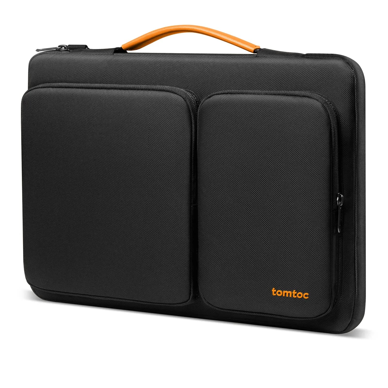 tomtoc 360 Protective Laptop Sleeve for 2026 14-inch MacBook Pro M5/M4/M3/M2 Pro/Max A3426 A3434 A3401 13.5-14.4 Inch Surface Laptop 7/6/5/Studio 2/1, Water-Resistant Carrying Case — Black