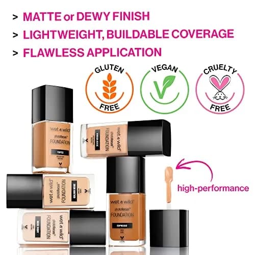 wet n wild Photo Focus Matte Liquid Foundation Soft Ivory 8.5ml (0.29 Fl Oz) | Vegan & Cruelty-Free thumbnail 3