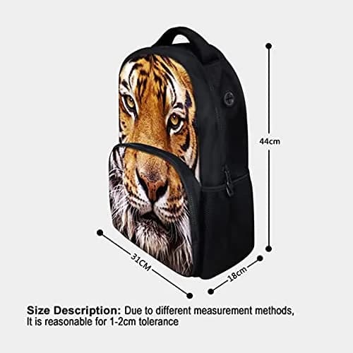 ENDUO DESIGN 17 Inch Tiger Backpack School Bag for Man/Kid/Woman | Water-Resistant, Lightweight & Stylish thumbnail 4