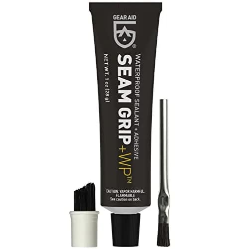 GEAR AID Seam Grip Sealer & Adhesive 1 oz (30ml) Waterproofing Repair Kit | Seals 12ft Seams thumbnail 4