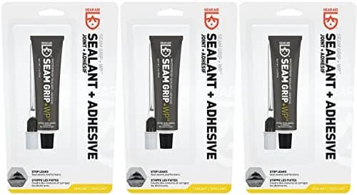 GEAR AID Seam Grip Sealer & Adhesive 1 oz (30ml) Waterproofing Repair Kit | Seals 12ft Seams thumbnail 1