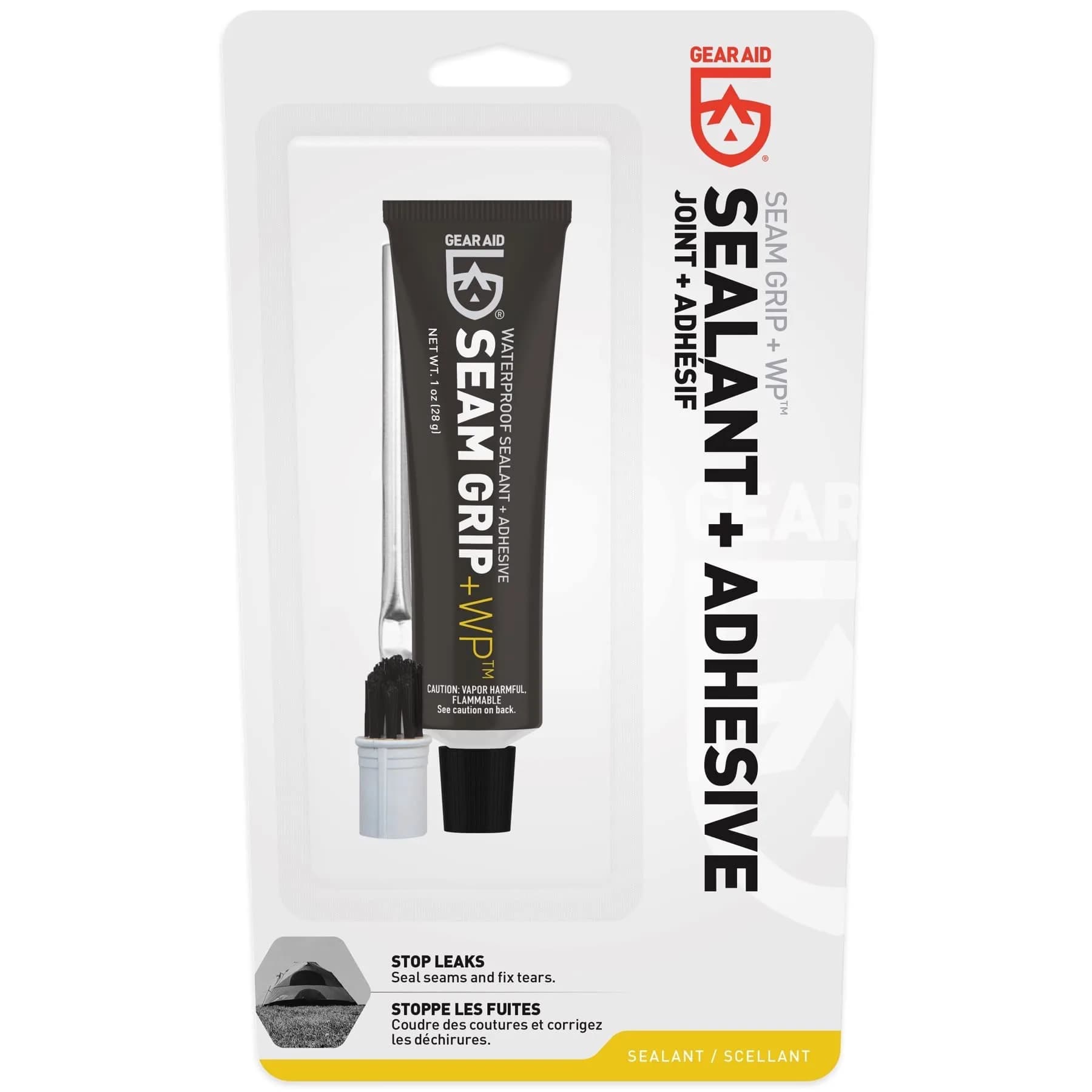 GEAR AID Seam Grip Sealer & Adhesive 1 oz (30ml) Waterproofing Repair Kit | Seals 12ft Seams - view 2