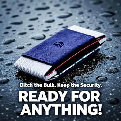 VBAX Elastic Wallet for Men & Women – Slim Minimalist Front Pocket Credit Card Holder, Fits 10 Cards & Cash, Compact for Travel & Daily Use thumbnail 2