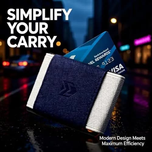 VBAX Elastic Wallet for Men & Women – Slim Minimalist Front Pocket Credit Card Holder, Fits 10 Cards & Cash, Compact for Travel & Daily Use thumbnail 4