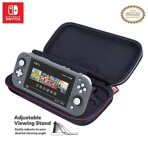 Game Traveler Deluxe Licensed Travel Case for Nintendo Switch OLED, Switch & Lite | Black Ballistic Nylon with Stand & 8 Game Slots thumbnail 6