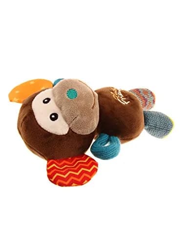 Gigwi Dog Toy Plush Friends Puffy Animal Monkey | Soft, Durable & Easy to Hold (24cm) thumbnail 3