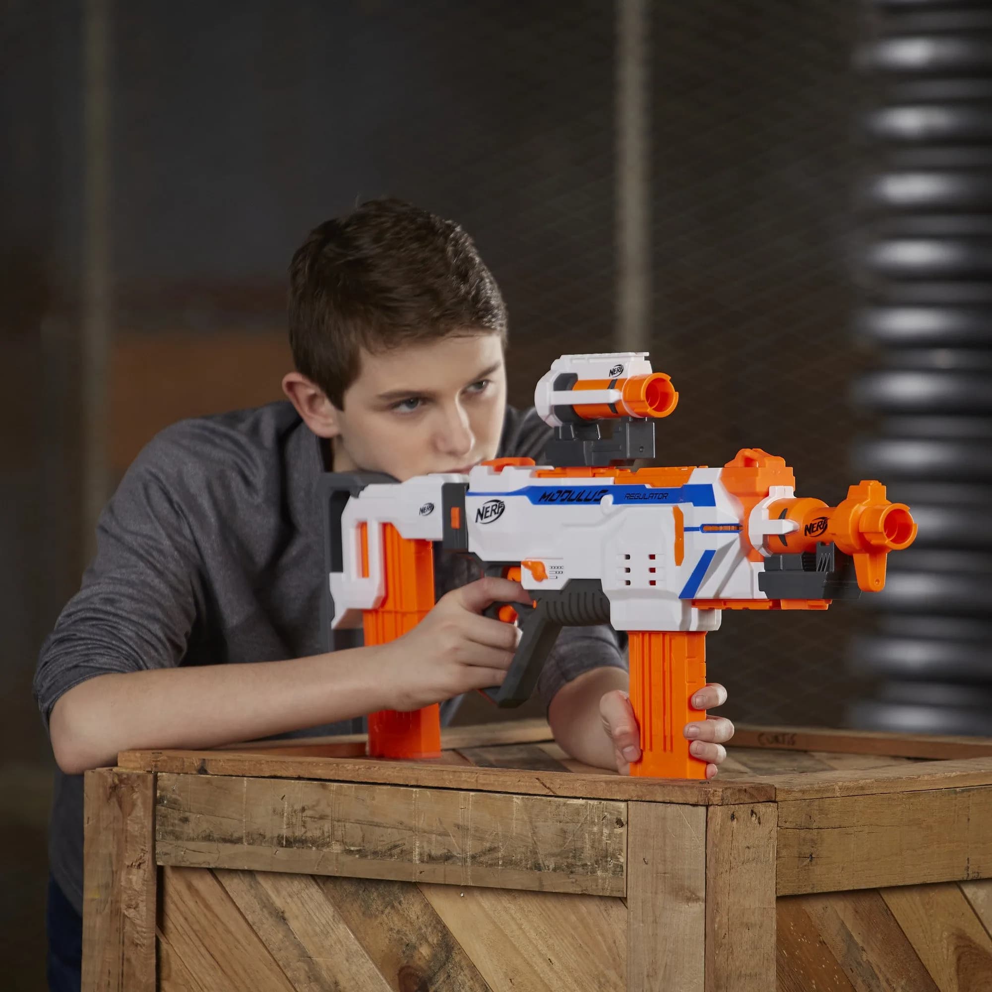 Nerf Modulus Regulator Fully Motorized Blaster, 24 Darts & 2 Clips | 40.6 cm (16 inches) Length - view 3