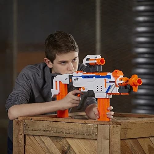 Nerf Modulus Regulator Fully Motorized Blaster, 24 Darts & 2 Clips | 40.6 cm (16 inches) Length thumbnail 3