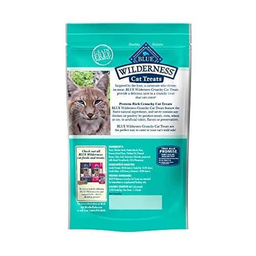 Blue Buffalo Wilderness Tasty Trout Crunchy Cat Treats 2 oz (Pack of 12) | High Protein Grain-Free Cat Snacks thumbnail 2