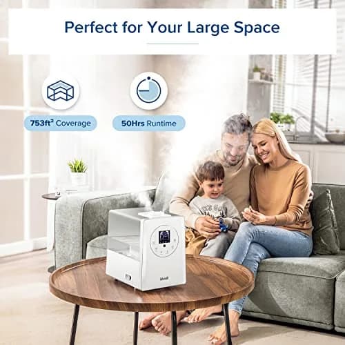 Levoit Hybrid Ultrasonic Humidifier 6L (0.4 Gallons) | Warm & Cool Mist for Large Rooms up to 753 sq ft thumbnail 4