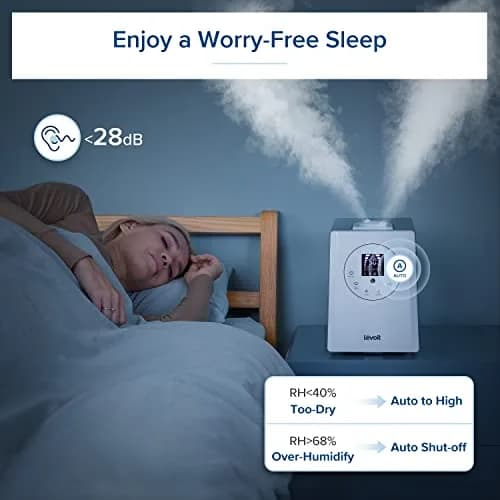 Levoit Hybrid Ultrasonic Humidifier 6L (0.4 Gallons) | Warm & Cool Mist for Large Rooms up to 753 sq ft thumbnail 5