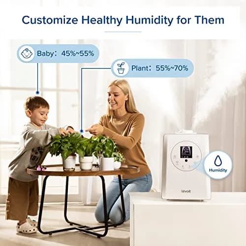 Levoit Hybrid Ultrasonic Humidifier 6L (0.4 Gallons) | Warm & Cool Mist for Large Rooms up to 753 sq ft thumbnail 6