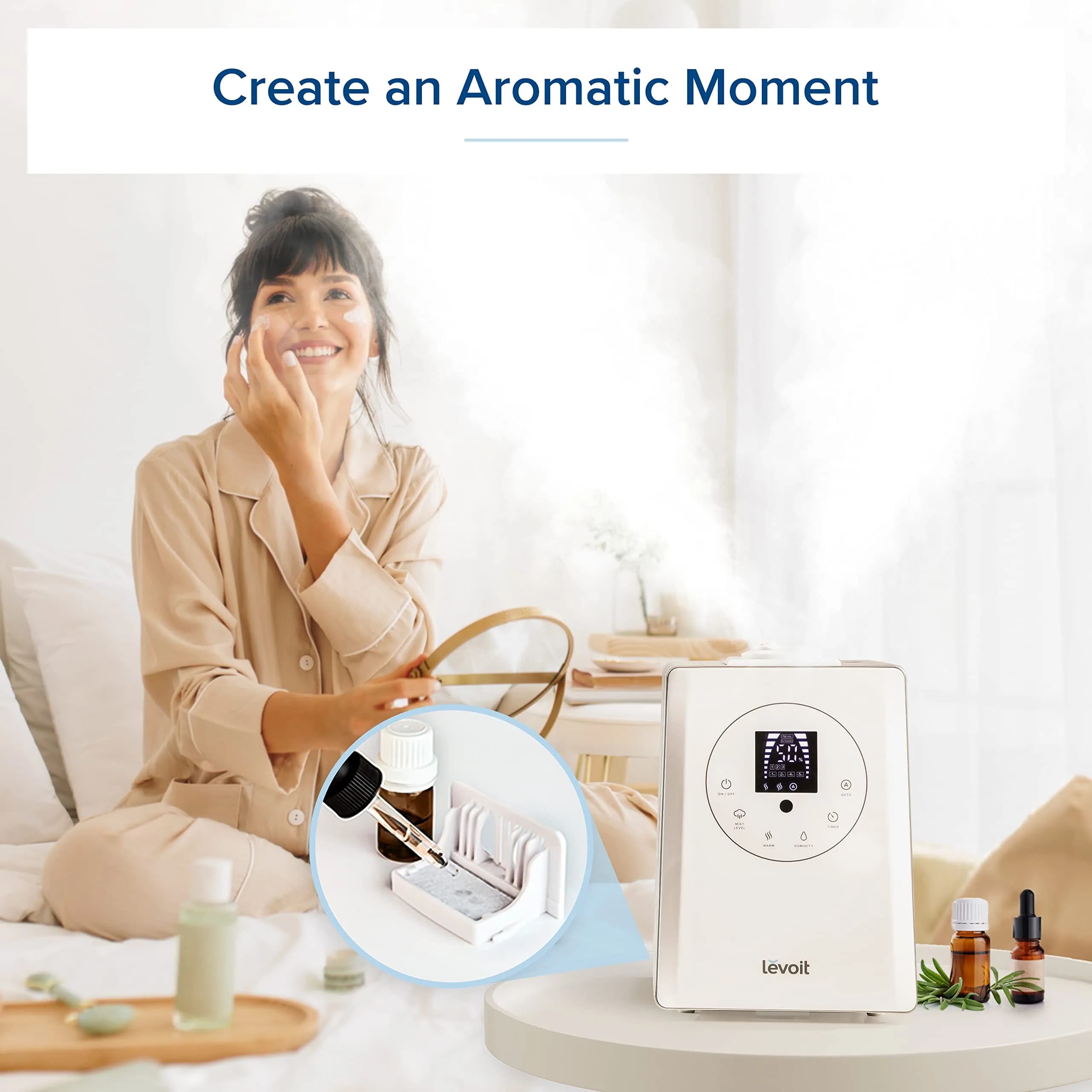 Levoit Hybrid Ultrasonic Humidifier 6L (0.4 Gallons) | Warm & Cool Mist for Large Rooms up to 753 sq ft - view 7