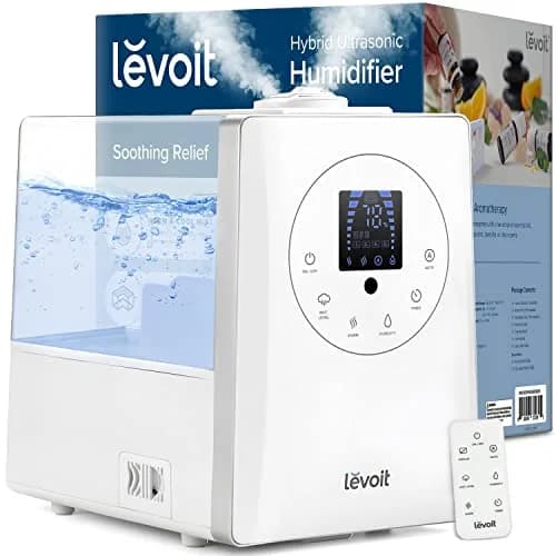 Levoit Hybrid Ultrasonic Humidifier 6L (0.4 Gallons) | Warm & Cool Mist for Large Rooms up to 753 sq ft thumbnail 9