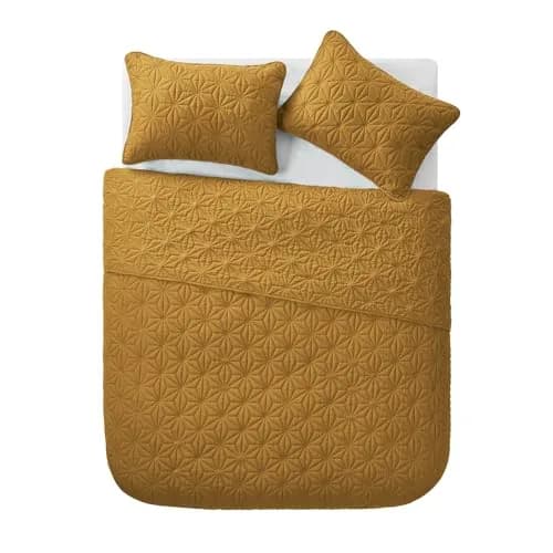 VCNY Home Kaleidoscope Quilt Set, King 3-Piece, Gold | Breathable Microfiber Comfort for Year-Round Use thumbnail 3