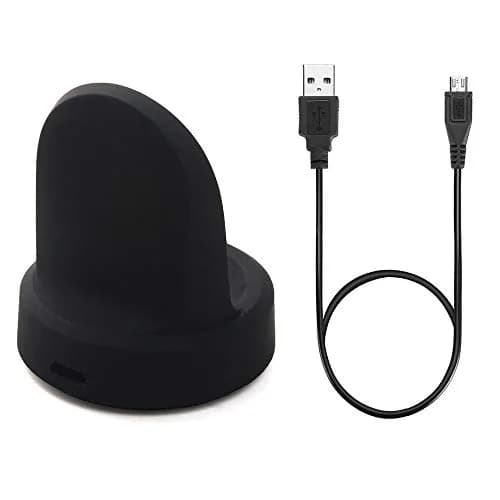 ROJAX Replacement Charger for Samsung Gear S3 Classic/Frontier Smartwatch | 100cm Cable, Black thumbnail 1