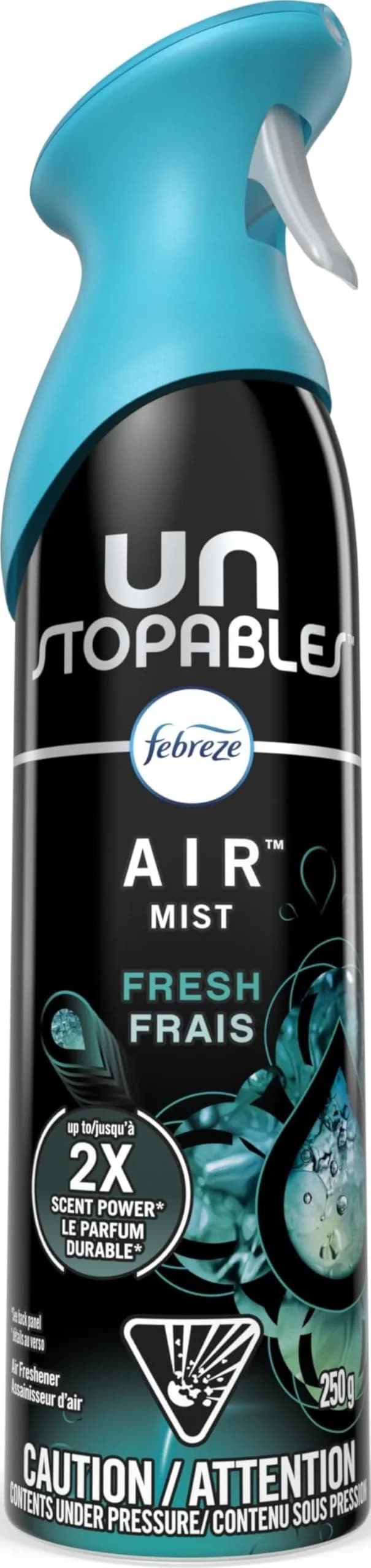 Febreze Unstopables Fresh Air Freshener Spray 250ml (8.8 Oz) | Long-Lasting Scent - main product image