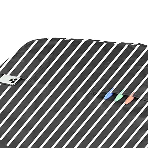 DALIX Apron Commercial Restaurant Bib 22" x 30" | Poly Cotton Kitchen Apron with 2 Pockets thumbnail 6