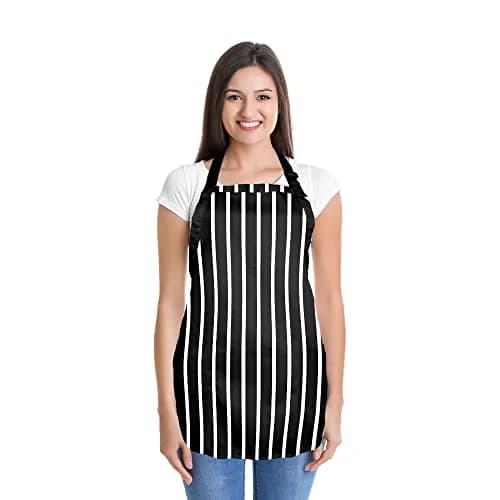 DALIX Apron Commercial Restaurant Bib 22" x 30" | Poly Cotton Kitchen Apron with 2 Pockets thumbnail 2