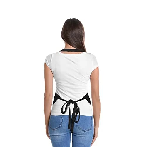 DALIX Apron Commercial Restaurant Bib 22" x 30" | Poly Cotton Kitchen Apron with 2 Pockets thumbnail 3