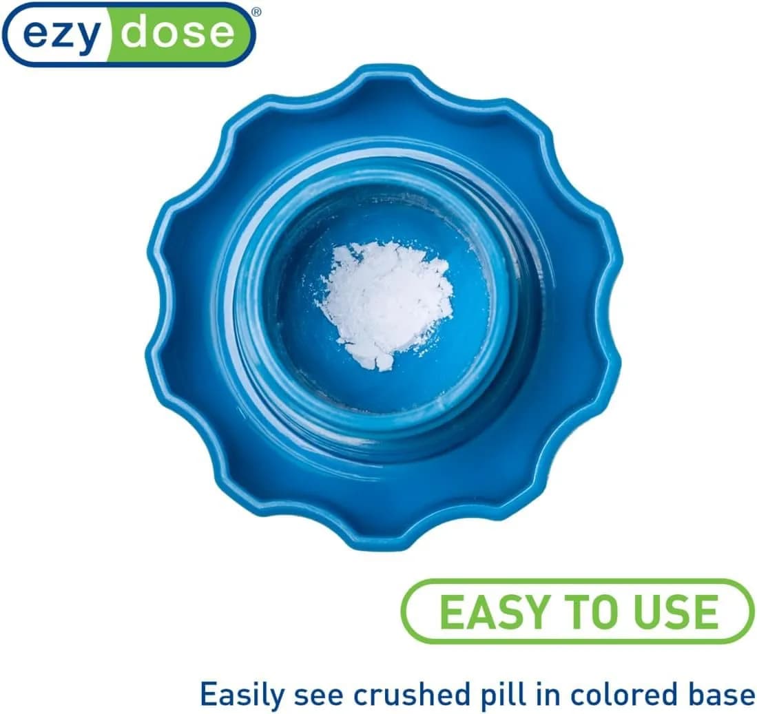 EZY DOSE Large Pill Crusher & Tablet Grinder with Storage Compartment, Blue | FDA Approved, Doctor Recommended - view 4