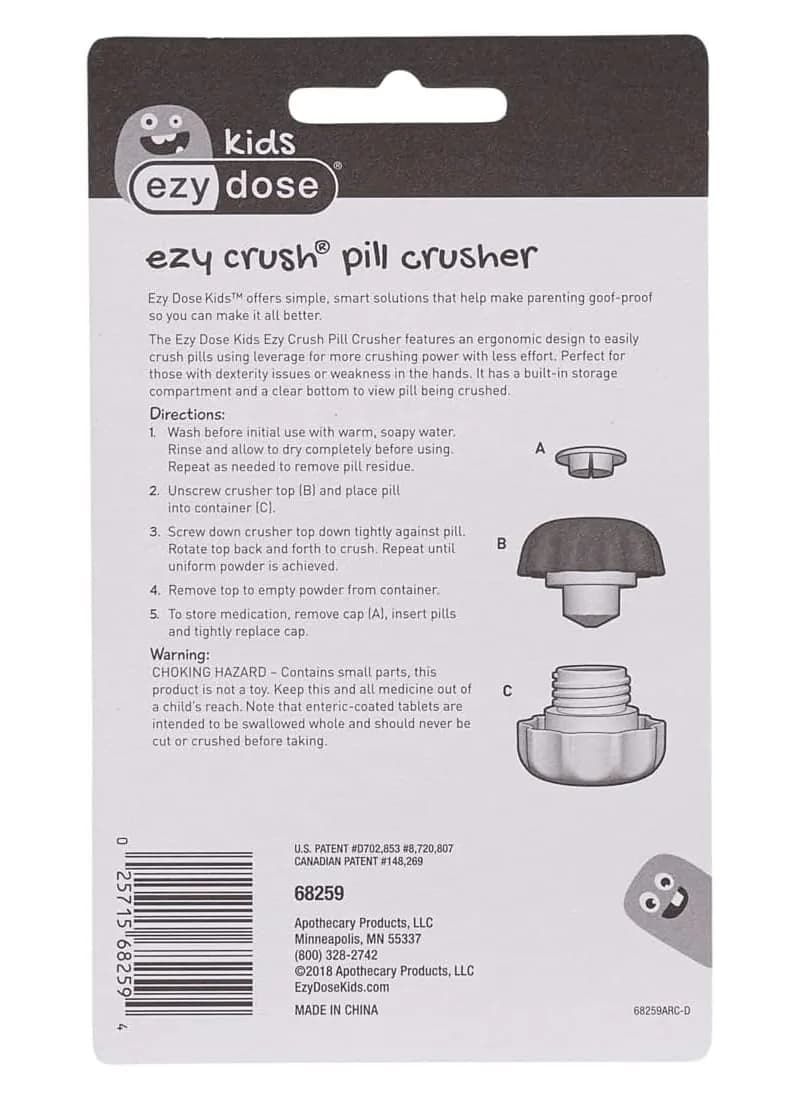 EZY DOSE Large Pill Crusher & Tablet Grinder with Storage Compartment, Blue | FDA Approved, Doctor Recommended - view 5